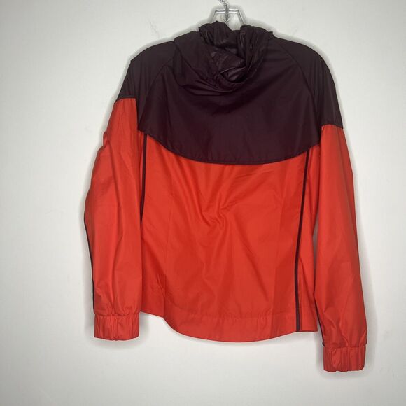 Nike Women’s Windbreaker Jacket Medium Color Blocked Retro Hooded Full Zip - Picture 2 of 9